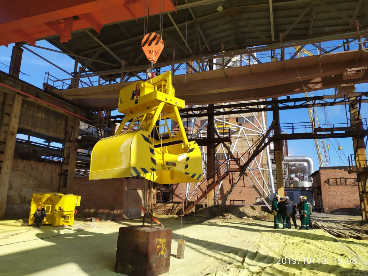 Двухбалочные мостовые грейферные краны